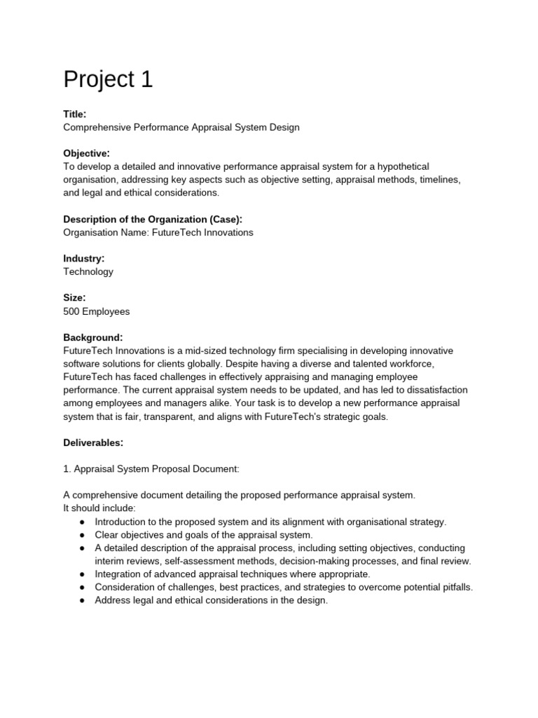 Performance Management - Group Assignments | PDF