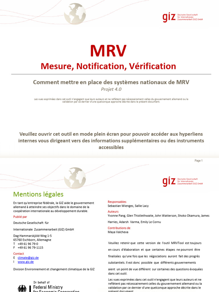 MRV Tool 4 0 FR | PDF