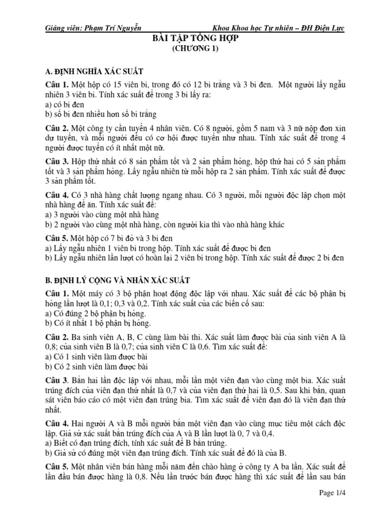 BT Chuong 1 | PDF