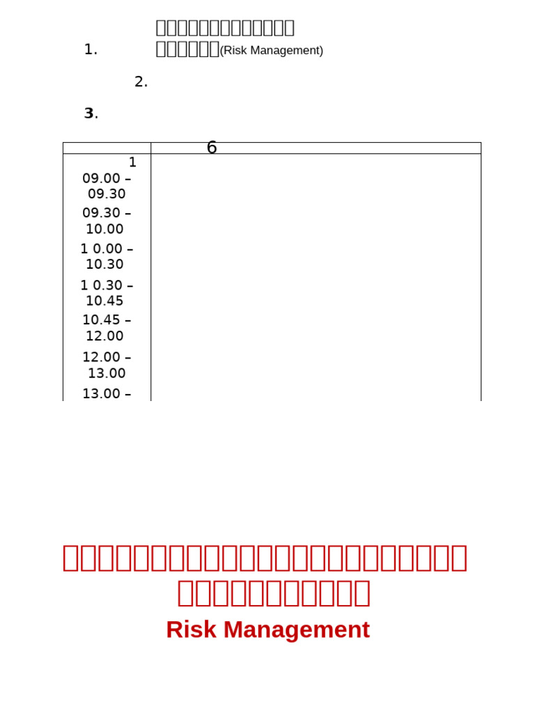Risk Management | PDF