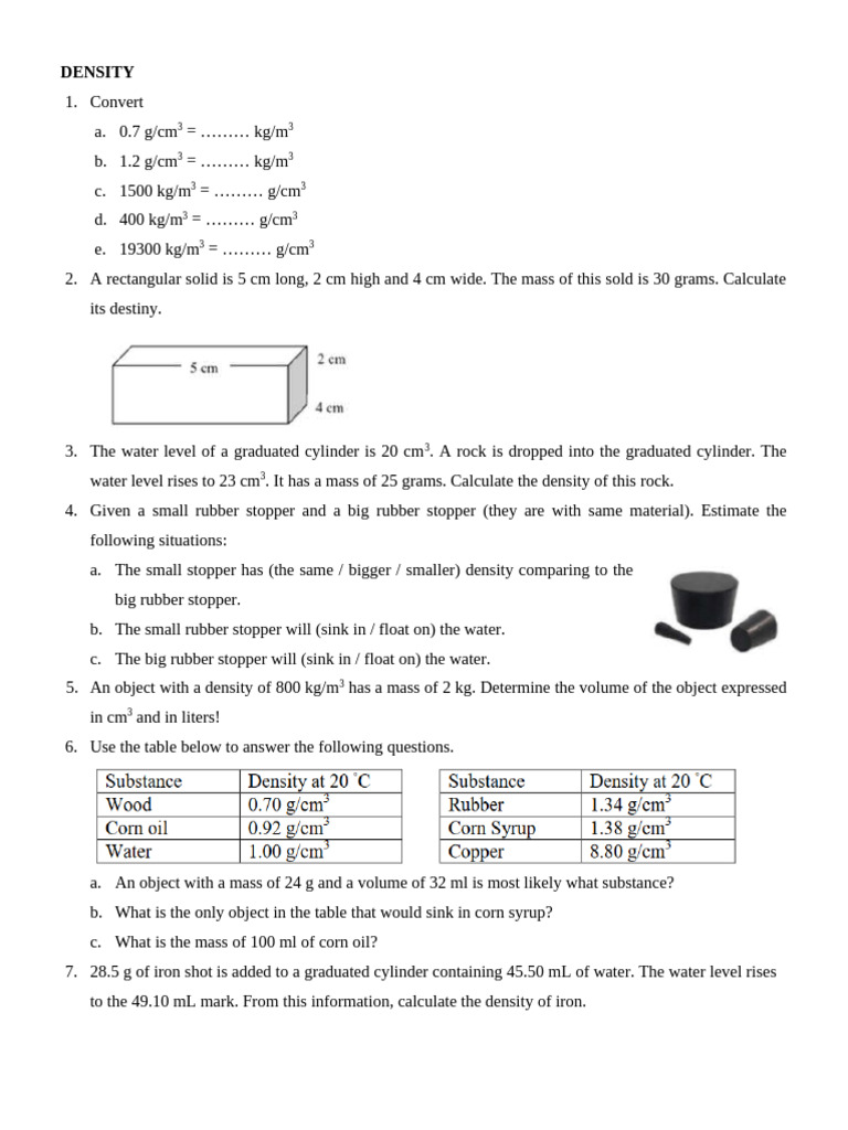 Worksheet 1 | PDF