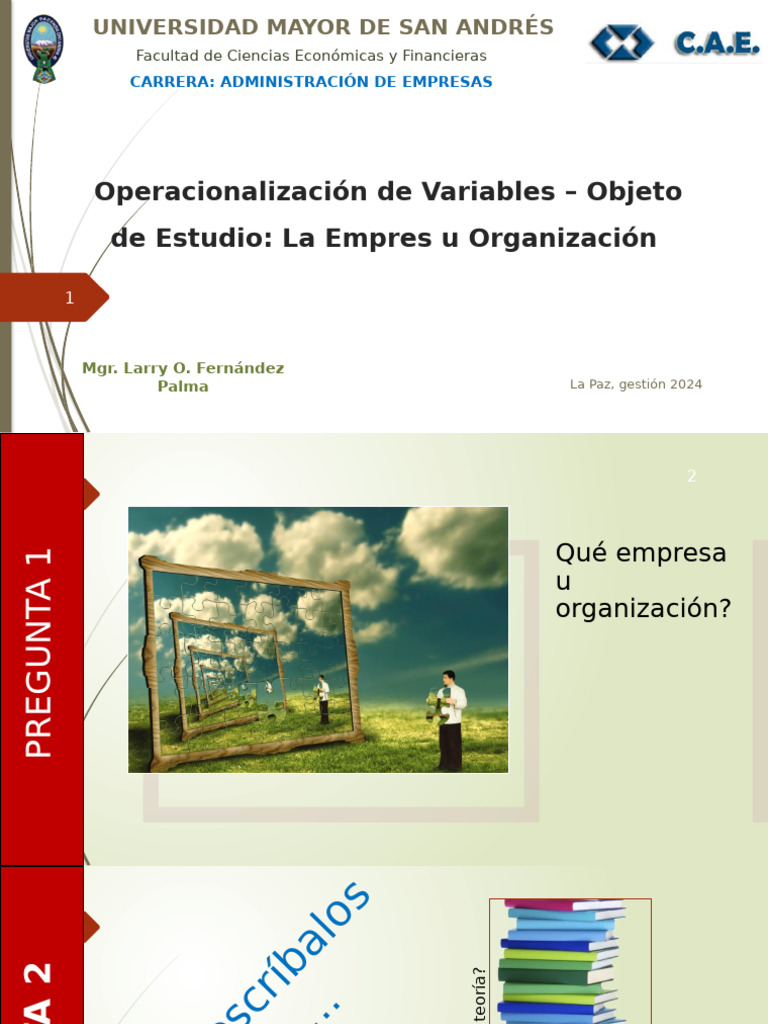 Operacionalización de Variables | PDF