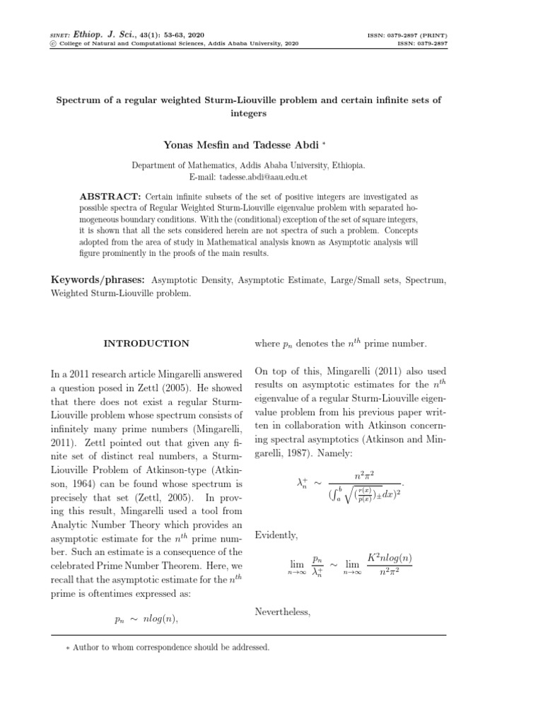 Math Spectra & Integer Sets Analysis | PDF | Mathematics | Mathematical ...