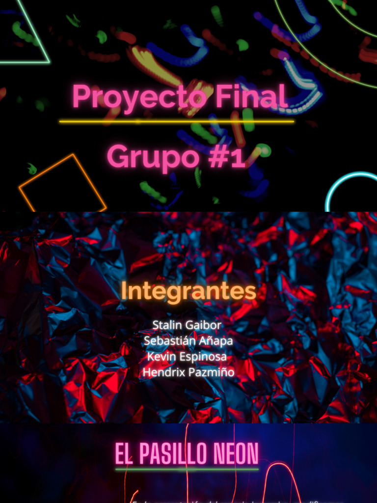 Presentación Proyecto Neón | PDF