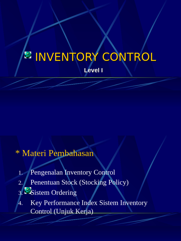 Inventory Control | PDF
