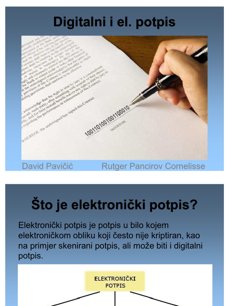 Digitalni Potpis | PDF