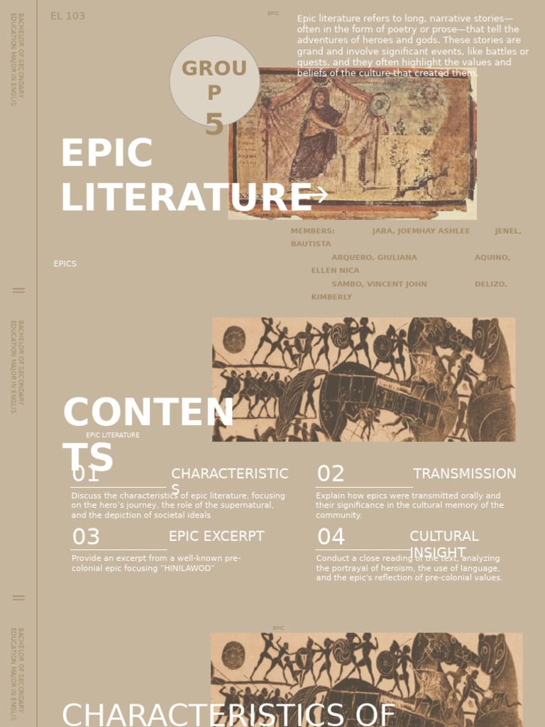 Epic Literature | PDF