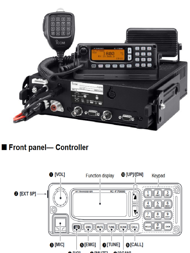 icom icf 7000 | PDF
