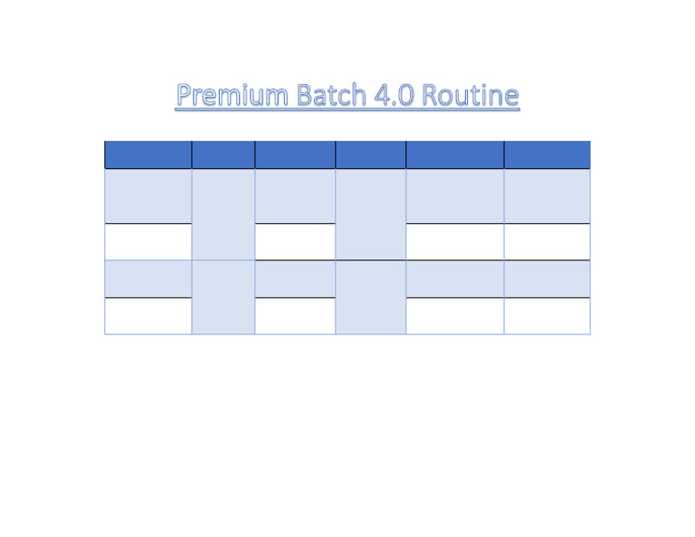 PREMIUM B 4 RT Course Plan | PDF