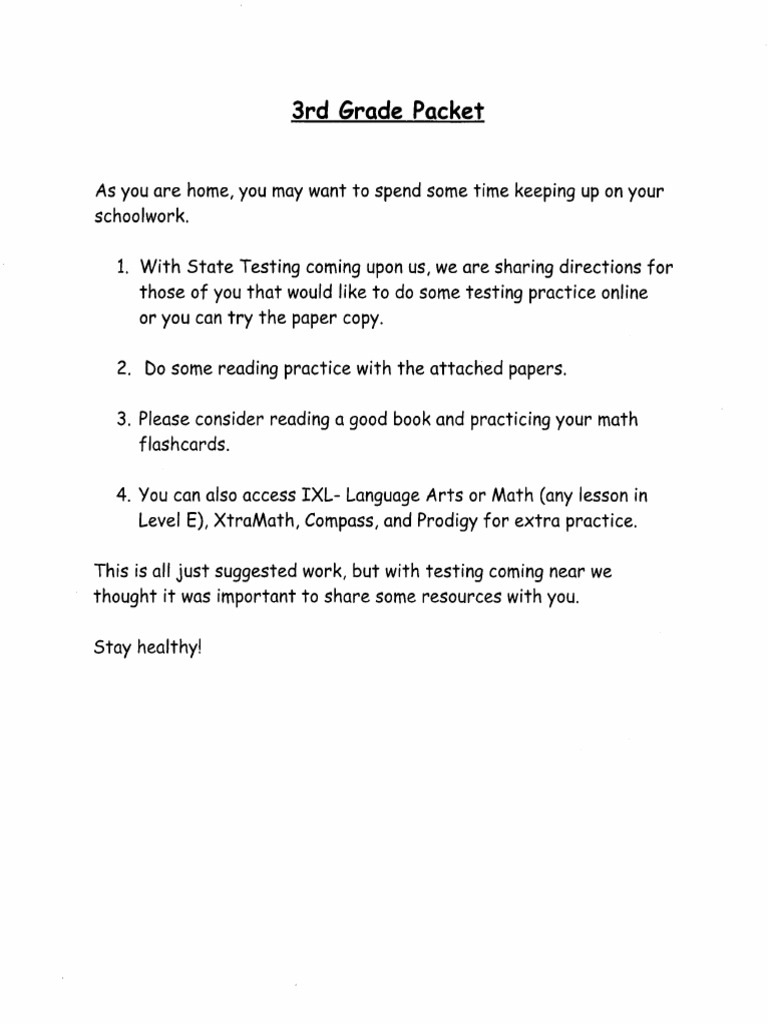 3rd Grade | PDF