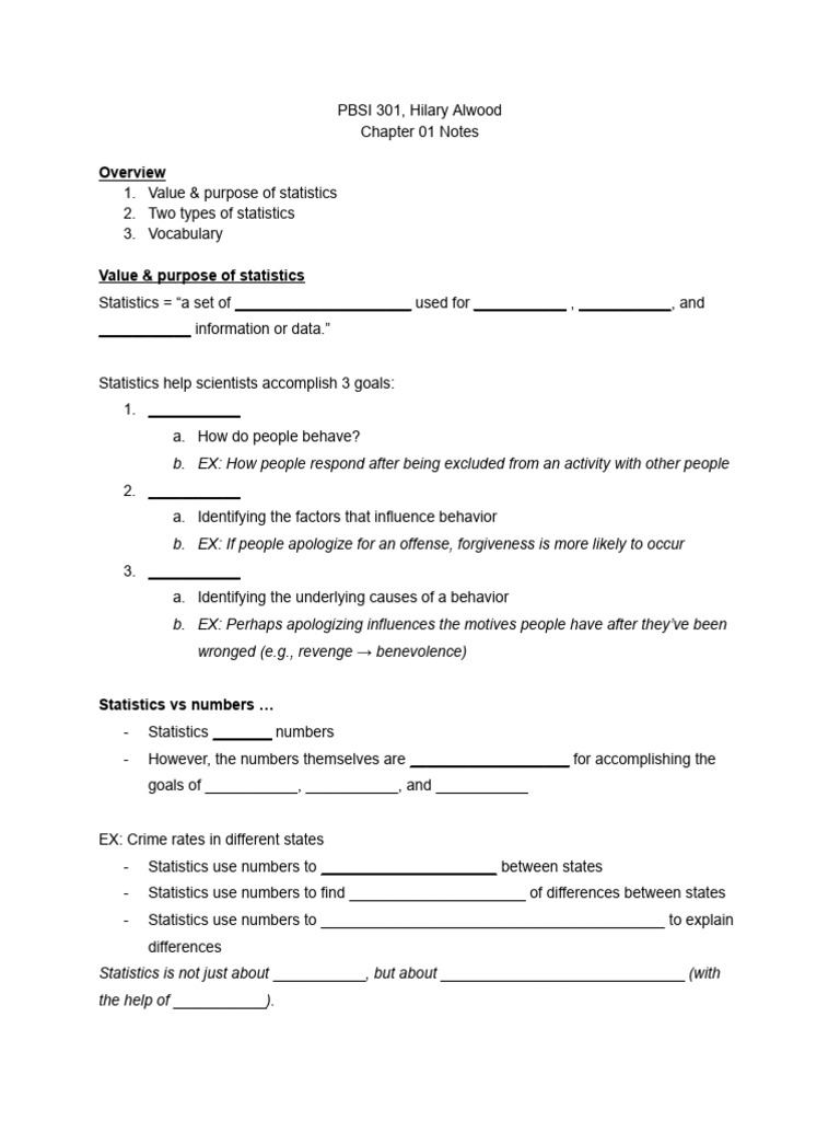 301 - Ch01 Notes | PDF