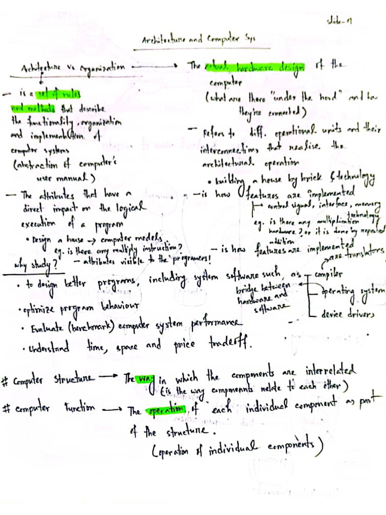 Computer Architecture Note | PDF