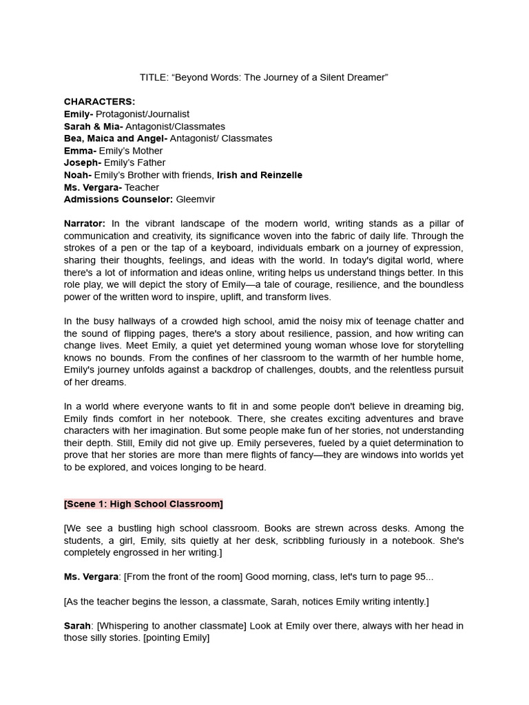 Eep Script Writing Group 2 | PDF | Forgiveness