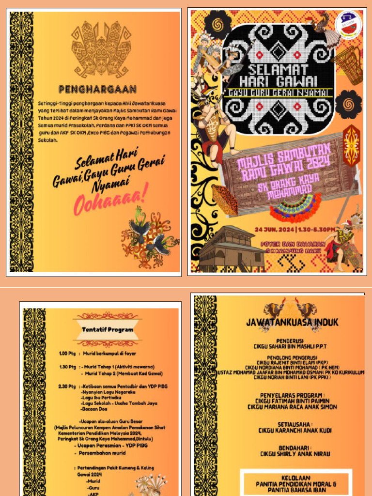 Buku Program Rami Gawai Editable 2024 | PDF