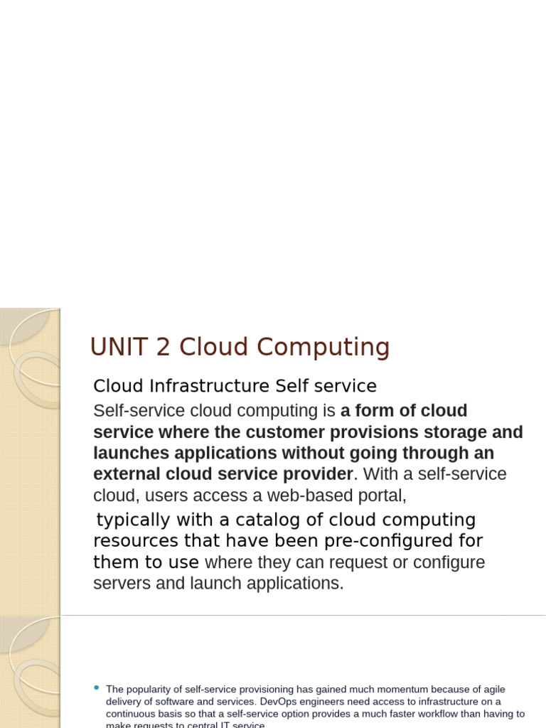 Unit 2 Cloud Computing | PDF