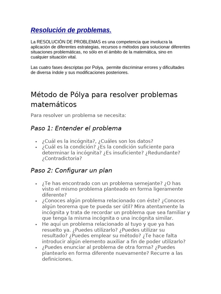 Estrategias para Resolver Problemas | PDF | Ecuaciones | Matemáticas
