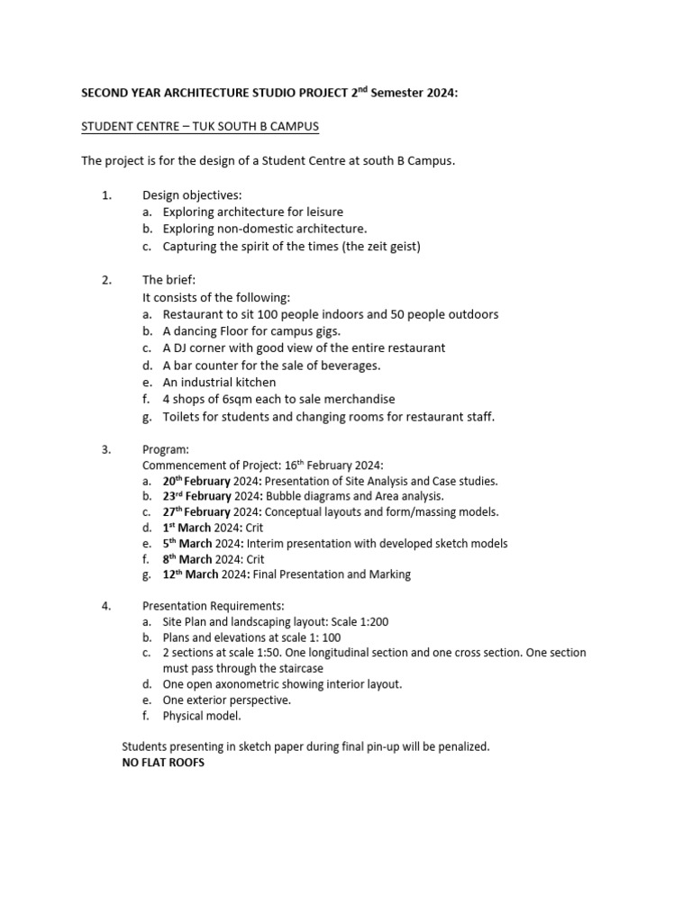 Studio brief 8 student centre tuk south b pdf