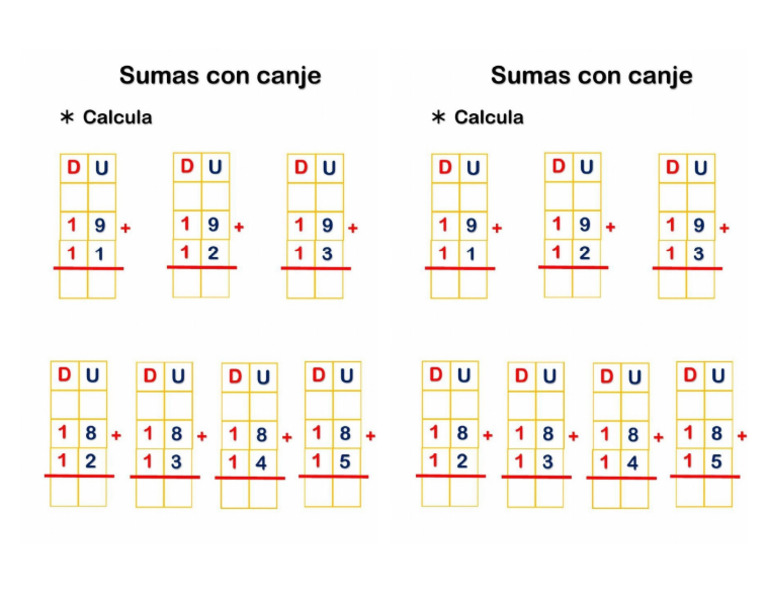 Sumas Con Reserva 19-08 | PDF