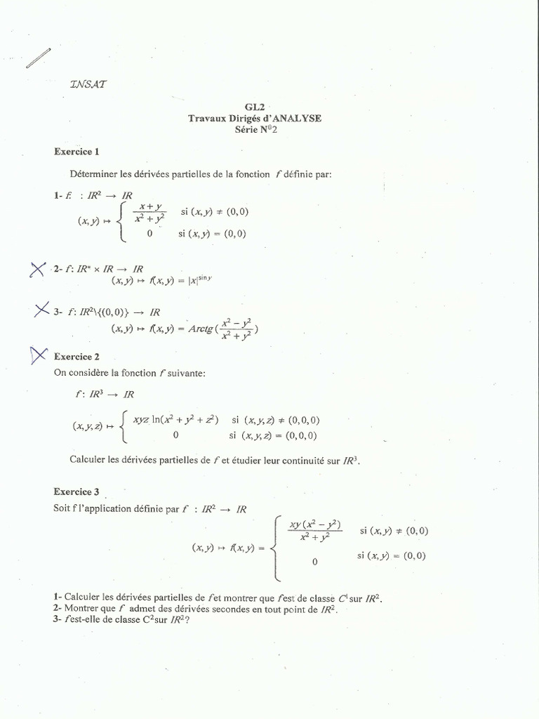 Analyse TD 2 (V Hamdi) | PDF