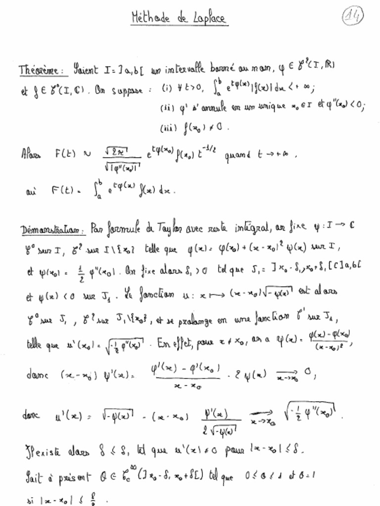 14 - Méthode de Laplace | PDF