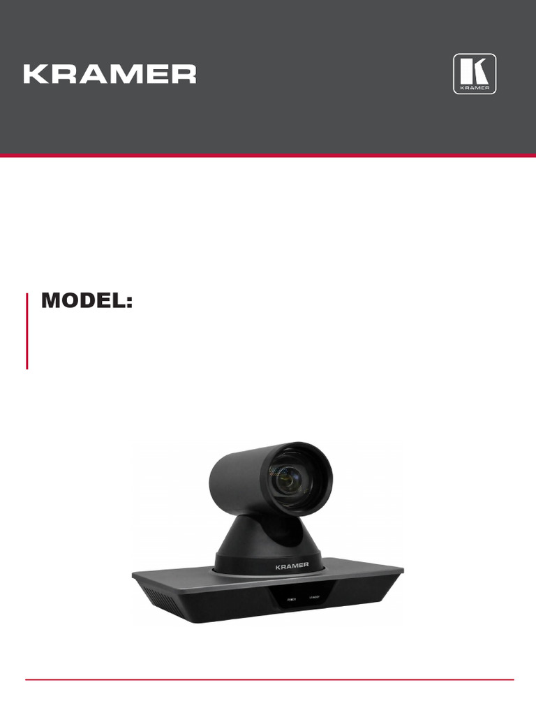 Kramer K Cam4k Um 1 | PDF