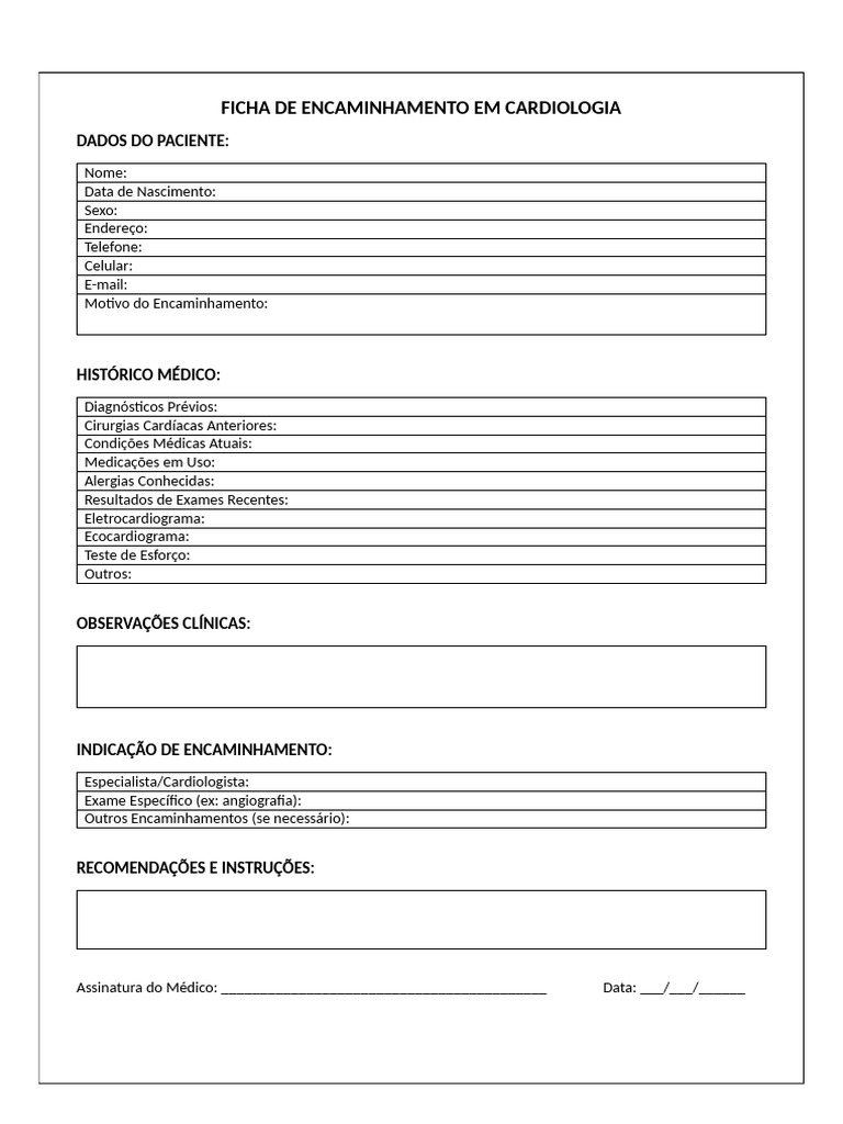 Ficha de Encaminhamento | PDF