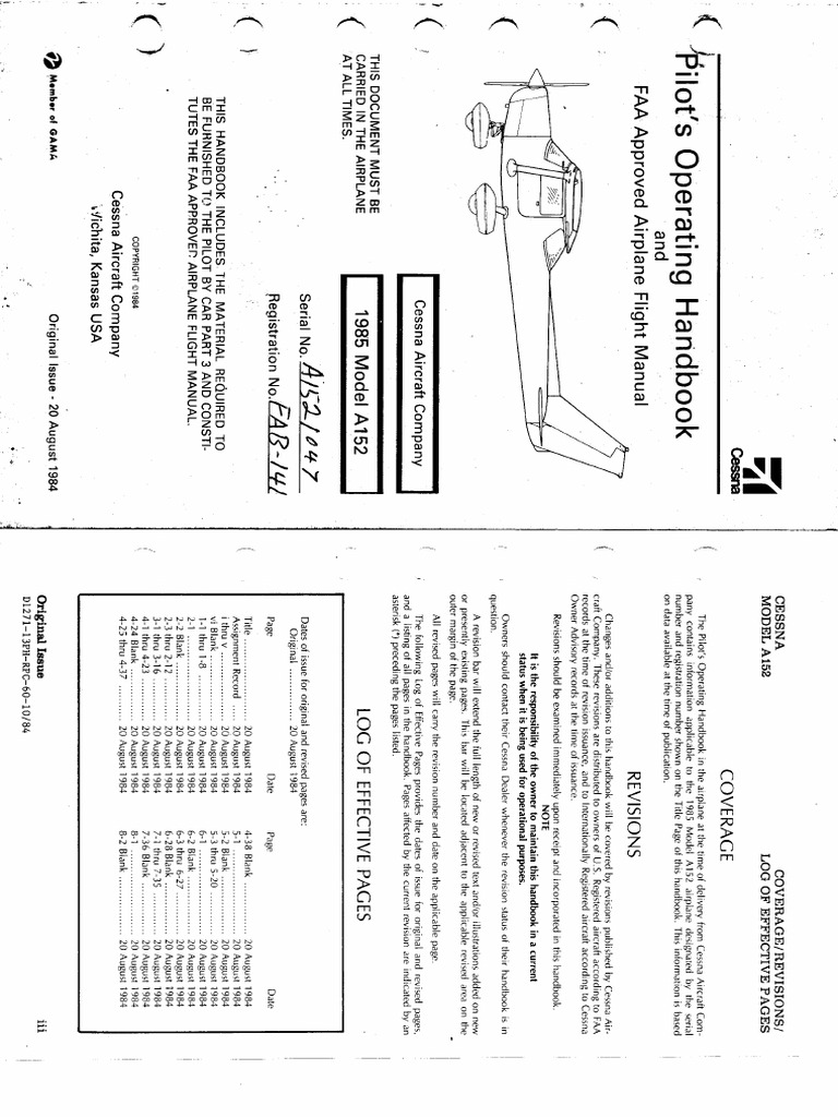 Manual Aerobat 152 | PDF