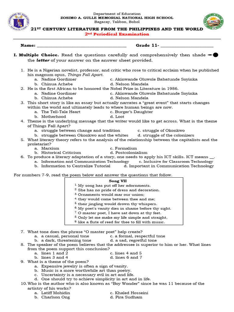 2nd Periodical Test Pdf