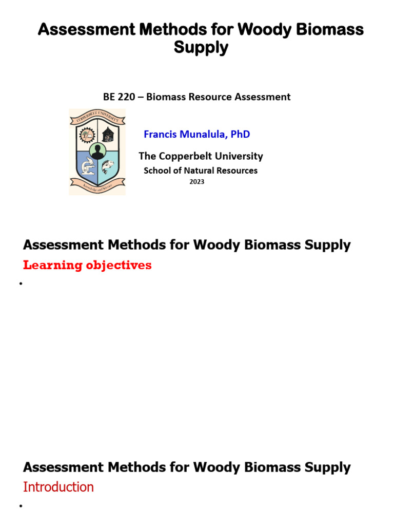Woody Biomass | PDF