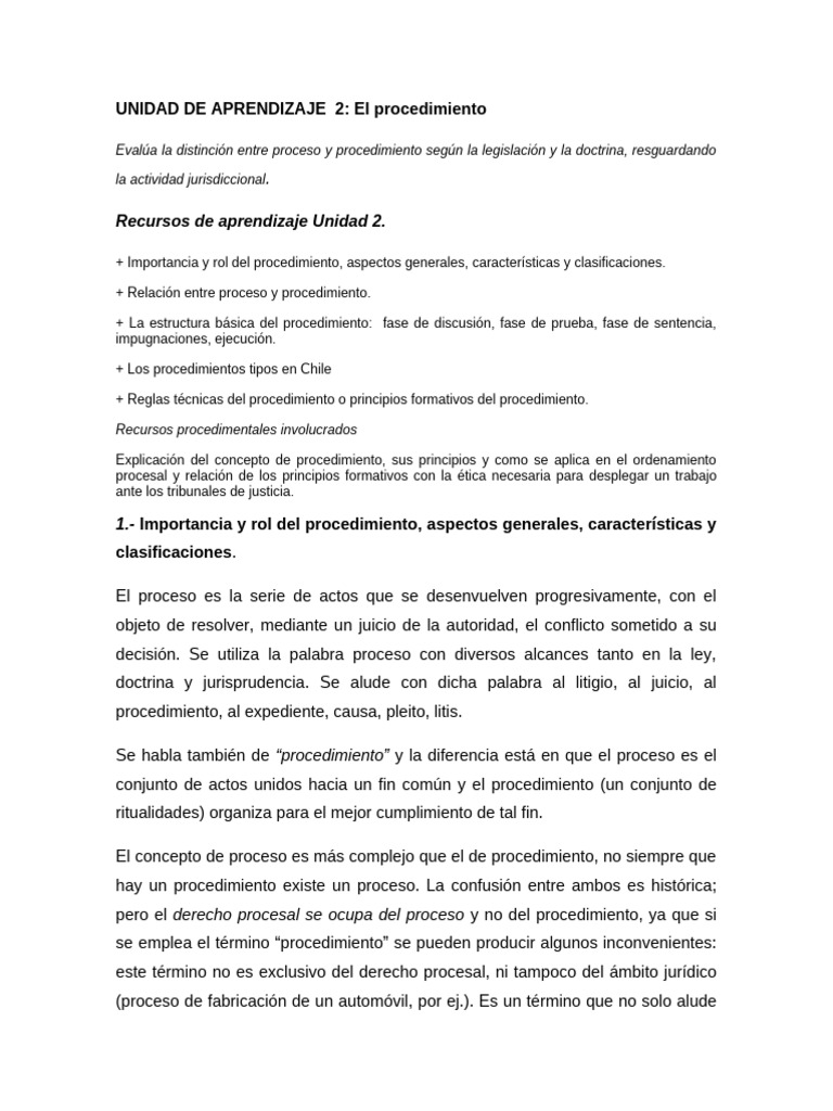 Proceso y Procedimiento en Derecho | PDF | Demanda judicial | Política