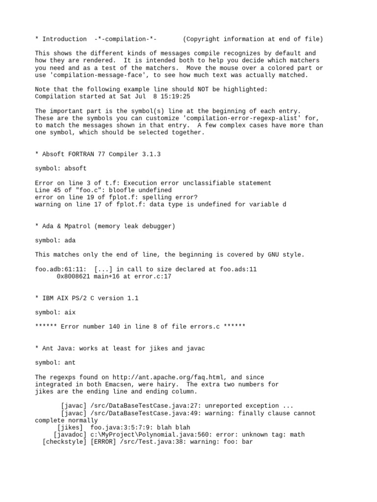 Compilation | PDF