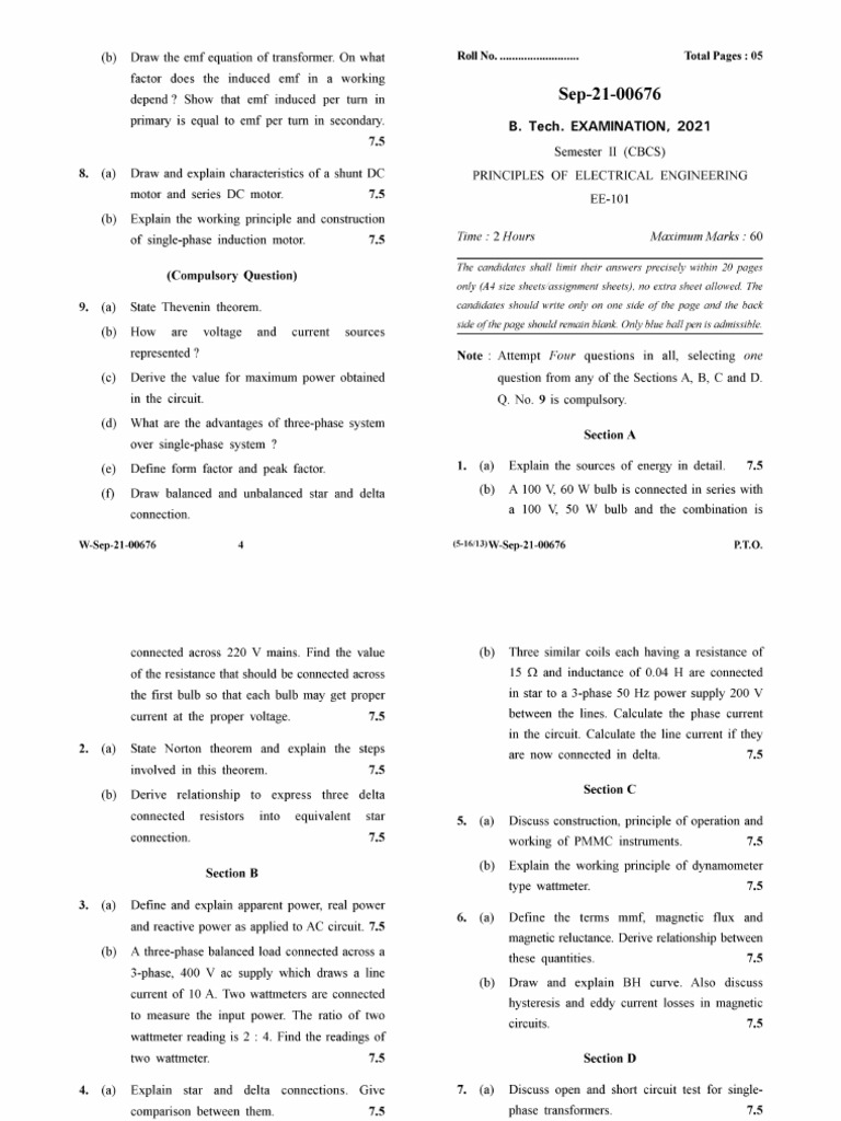 (Ee-101) | PDF