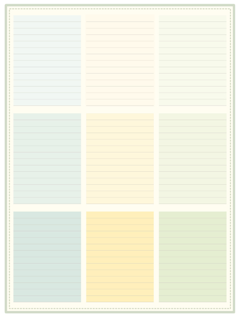 9 Color Notes V2 | PDF