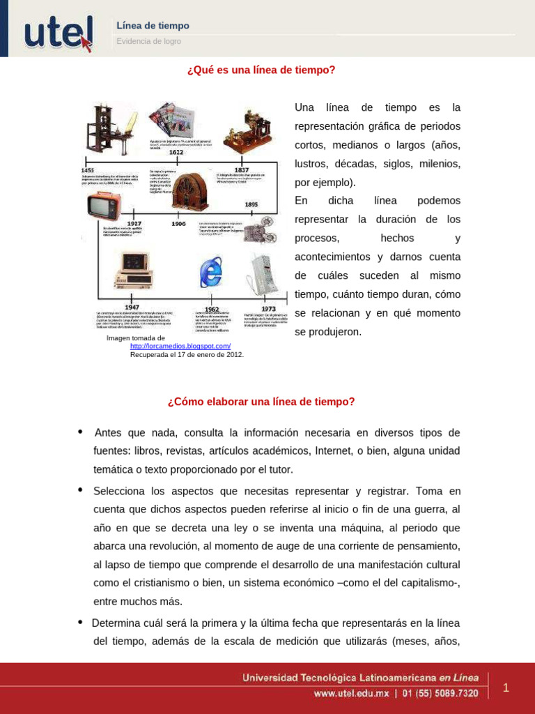 Linea Tiempo | PDF