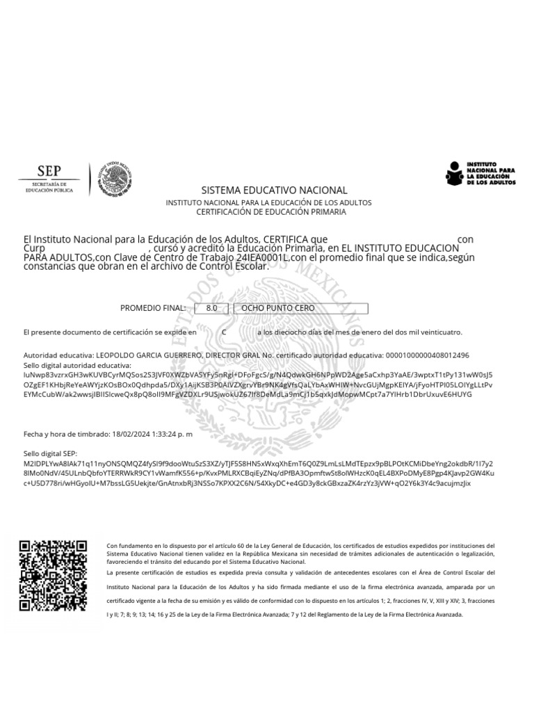 Certificado 1 | PDF