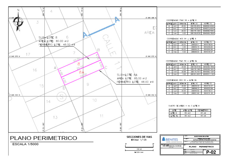 PLANO PERIMETRICO DE SUBDIVISION | PDF