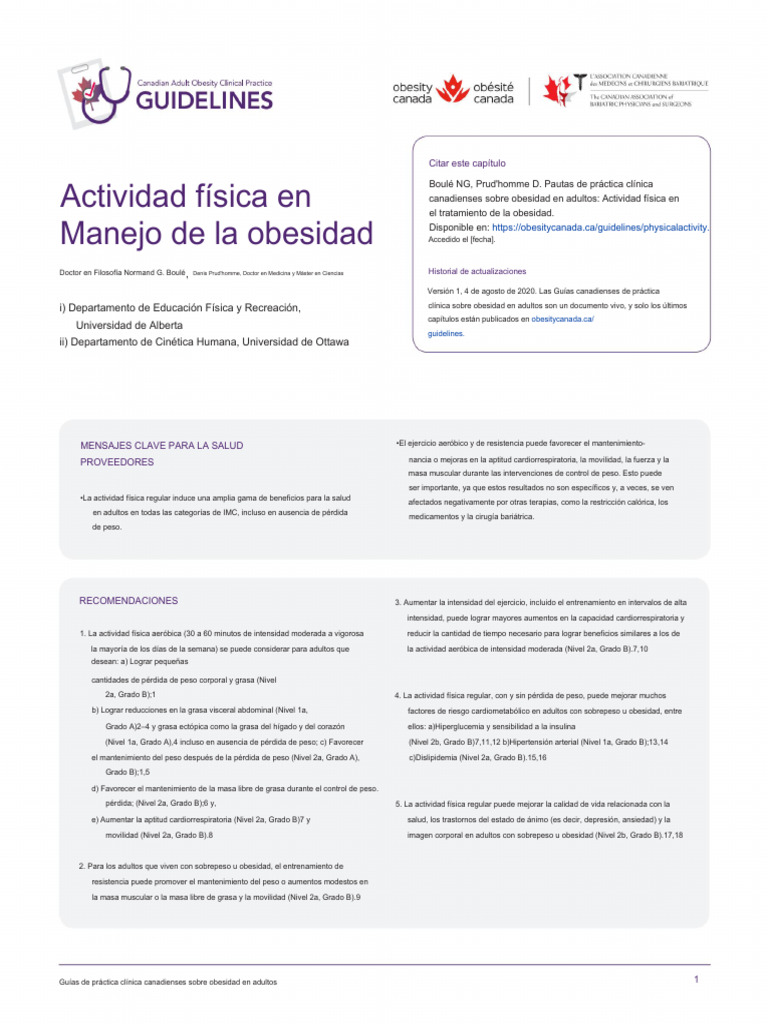 Physical Activity in Obesity Management | PDF