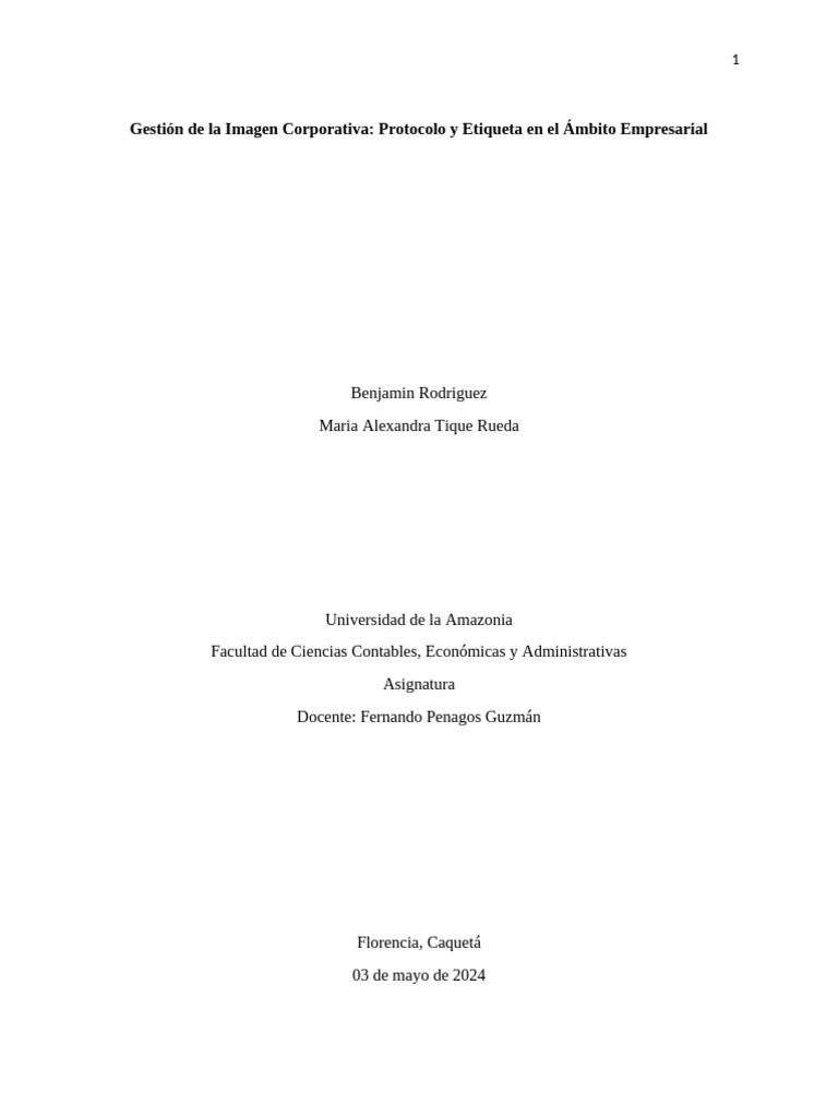 Protocolo Y Etiqueta En El mbito Empresarial PDF