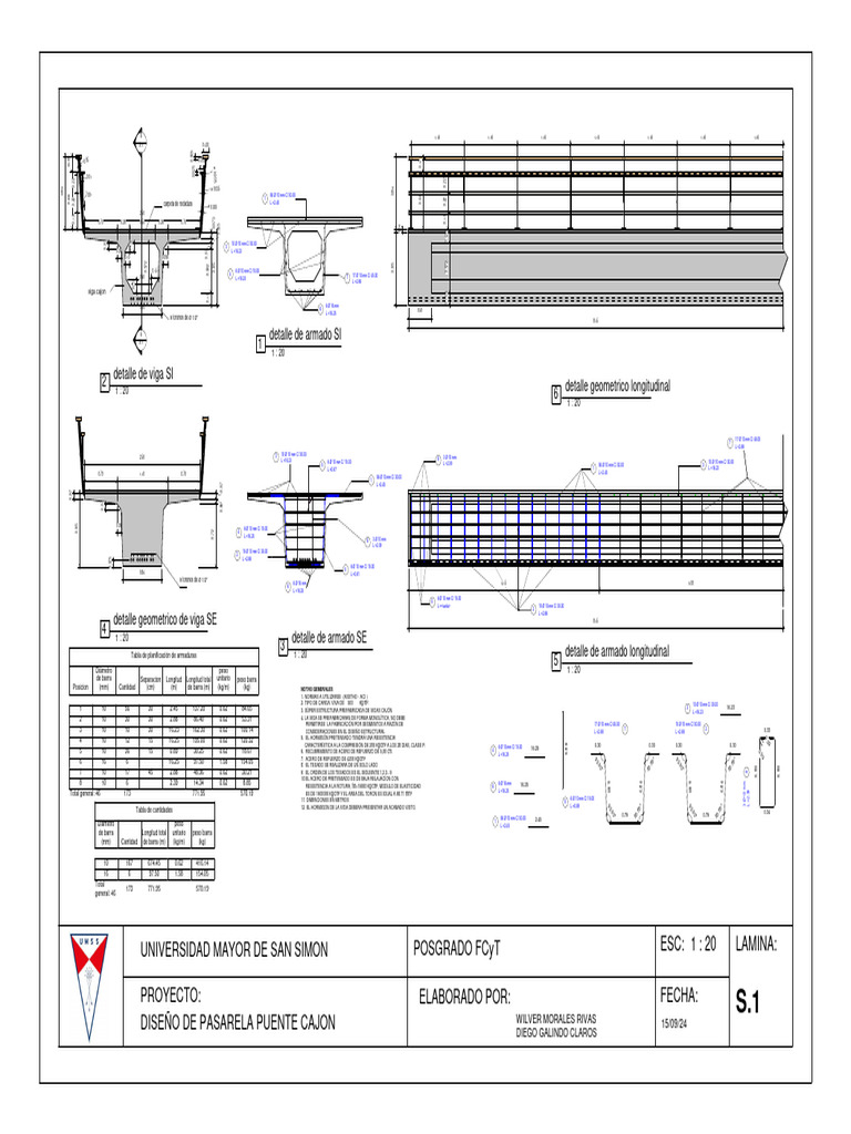 Planos de la pasarela de 16m | PDF