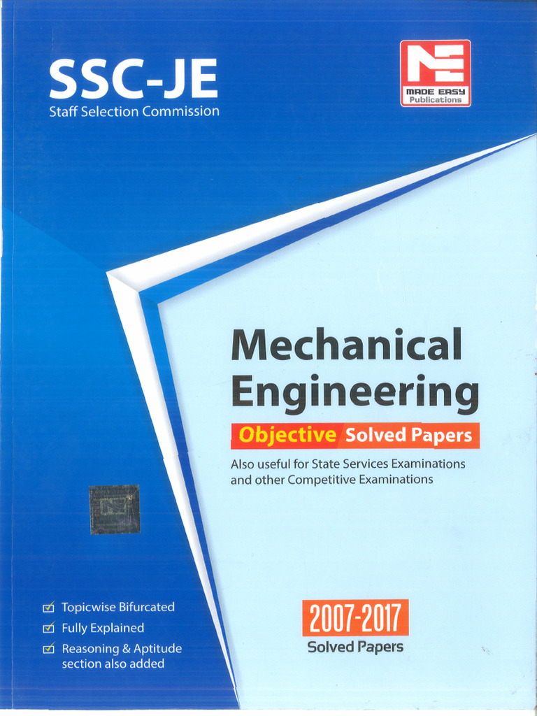 Ssc-Je: Mechanical Engineering | PDF