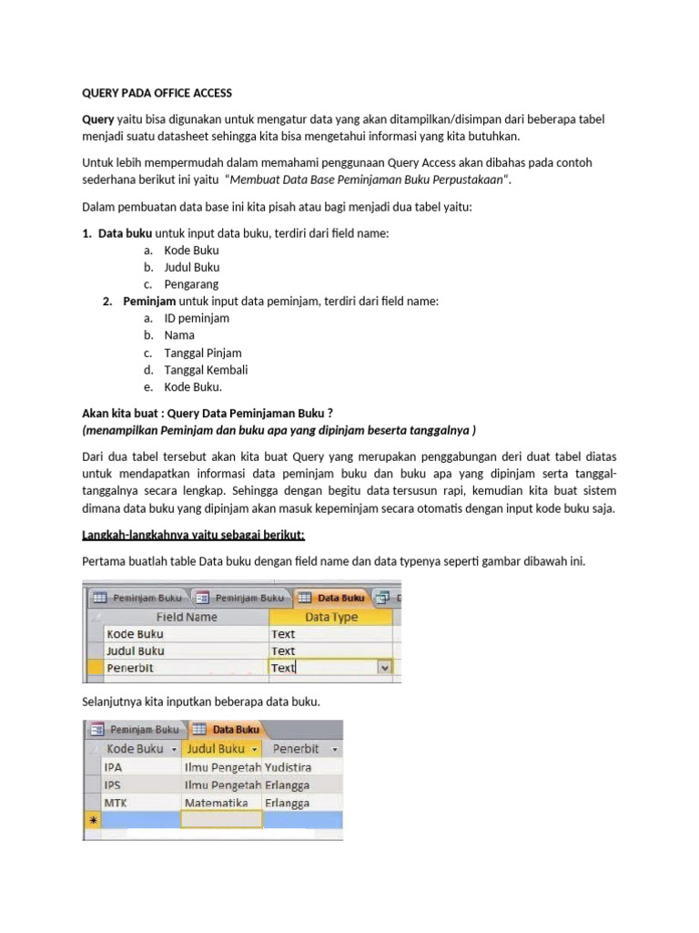Query - Access - M5 | PDF