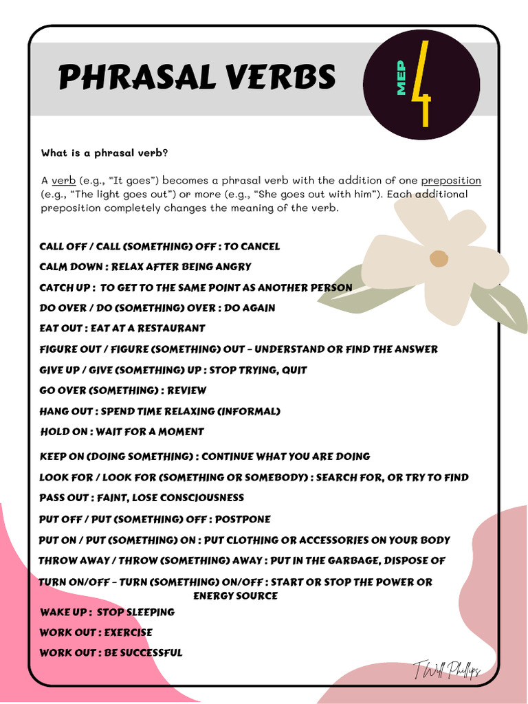 Phrasal Verbs Pdf