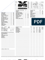 Character Sheet: Skills & Abilities