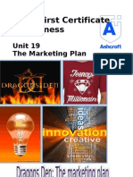 BTEC First Certificate in Business: Unit 19 The Marketing Plan