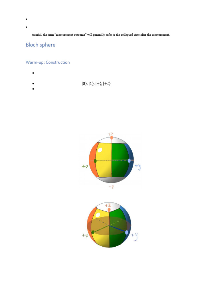 Understanding the Bloch Sphere for Qubits | PDF | Sphere | Quantum ...