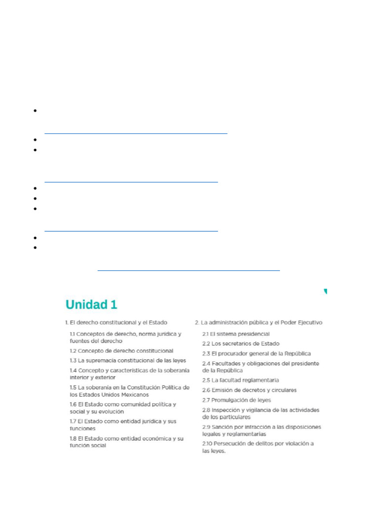 Unidad 1 - El Derecho Constitucional y El Estado | PDF