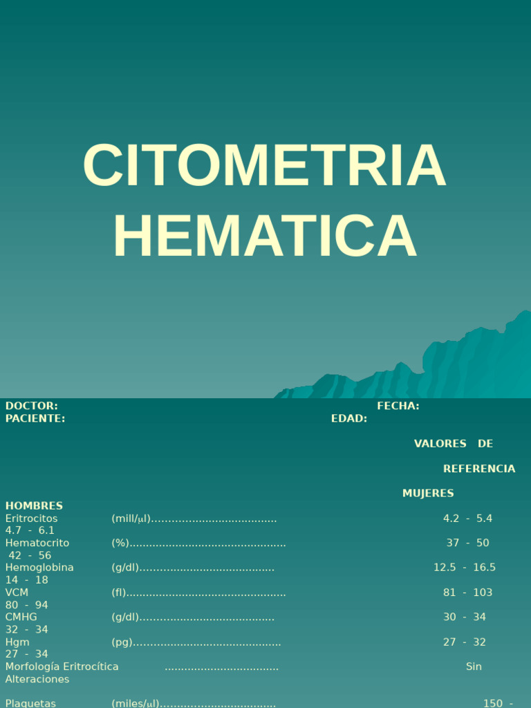 Citometria Hematica | PDF