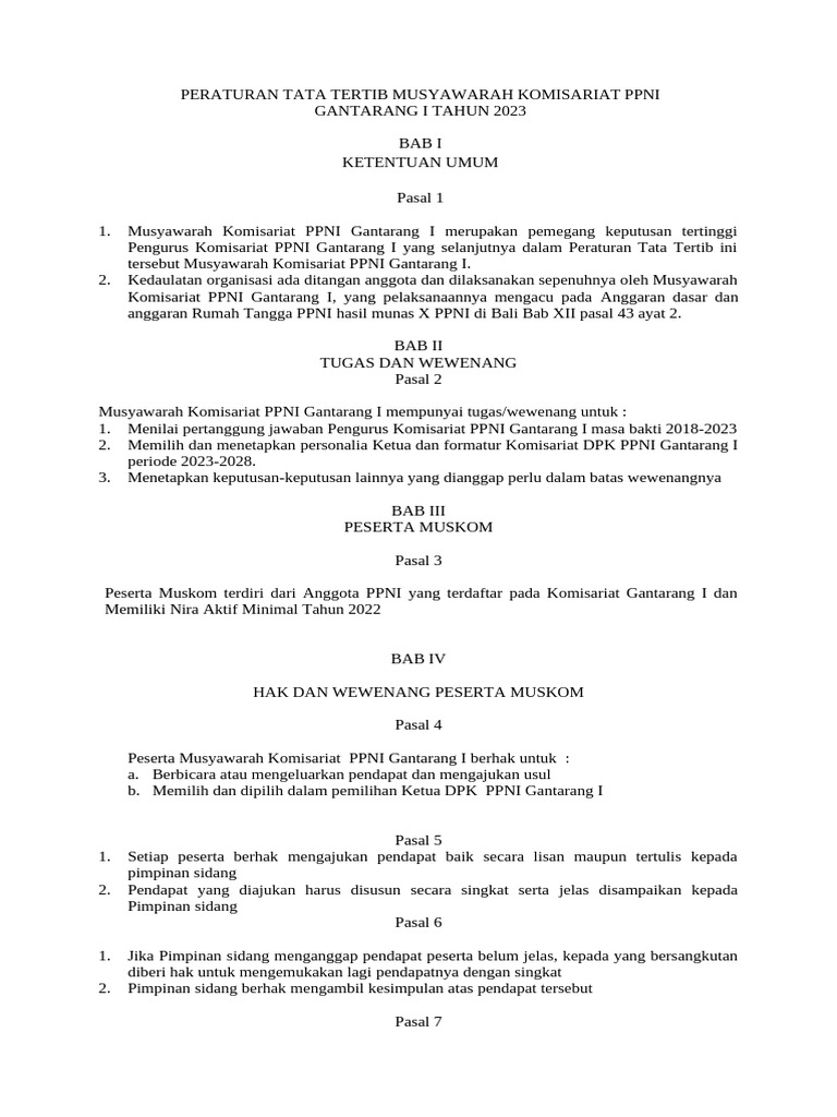 Draft Tatib Persiapan Fix | PDF