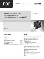 Analogue Amplifier Card For 4/3 Proportional Directional Valves of Type 4WRE