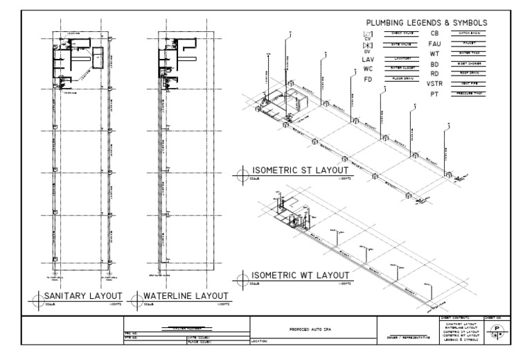 Plumbing Plan 01 (Proposed Auto Spa) | PDF